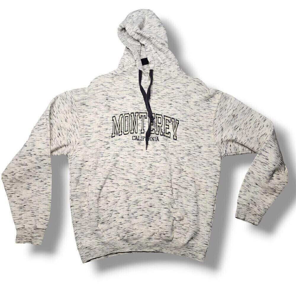Pacific & Co Monterey California Hoodie Size Medium Gray Speckled Pullover